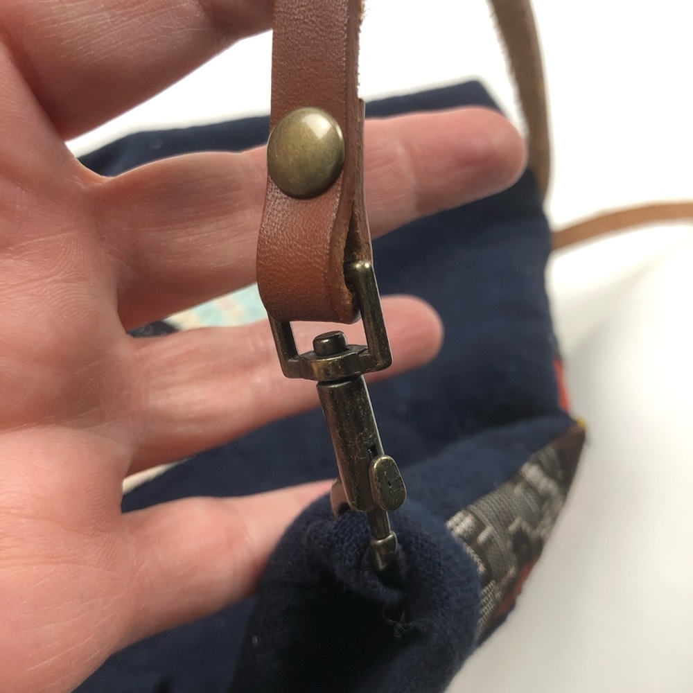 Vintage Quilted Patchwork Handmade Crossbody Bag … - image 7